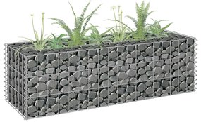 Gabbione Letto Rialzato İn Acciaio Zincato 90x30x30 Cm /