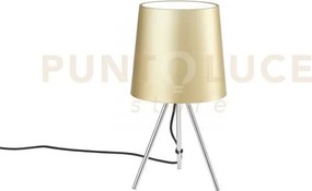 Lume marley oro 1 luce attacco e14 25x43,5cm in metallo