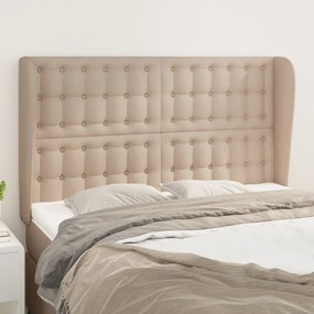 Testiera Ad Orecchio Cappuccino 147x23x118/128 Cm İn Similpelle /