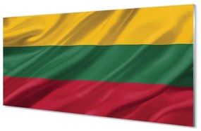 Quadro vetro Bandiera della lituania 100x50 cm