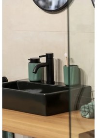 WENKO 24807100 - Dispenser di sapone BELLUNO 8x13,5 cm verde/nero