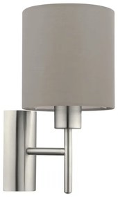 Eglo 94925 - Applique PASTERI 1xE27/60W/230V taupe