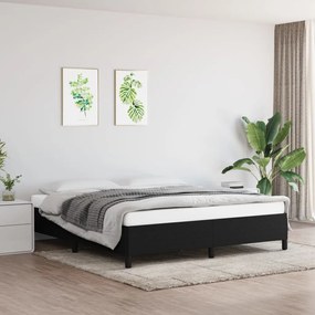 Giroletto Senza Materasso Nero 160x200 Cm İn Tessuto /