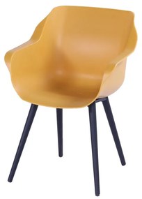 Set di 2 sedie da giardino in plastica giallo ocra Sophie Studio - Hartman