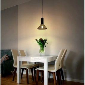 Globo 15648H1 - Lampadario a sospensione con filo JEDD 1xE27/60W/230V nero