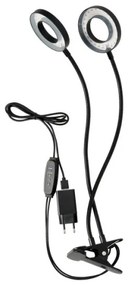 Lampada da tavolo LED Stm flex con clip per piante VITARO 2xLED/4W/230V nera
