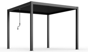 MAHONEY - pergola bioclimatica in alluminio 3x4 con doppia lamella a movimentazione manuale