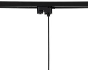 Lampadario su filo per sistema a binario TRACER 1xE27/15W/230V diametro 38 cm nero/marrone