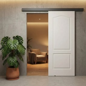 Porta scorrevole reversibile Ipanema in mdf bianco, L 93 x H 212 cm, con binario Meli
