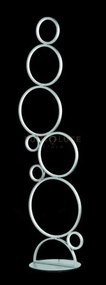Piantana pois silver 3000k 4295lm 52w dimmerabile h.160cm