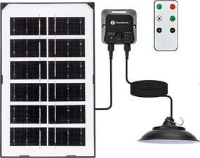 Aigostar - Lampada solare a sospensione LED/35W/12V 3000 mAh 6500K Ø 15 cm