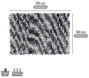 Tappetino per il bagno blu polveroso in tessuto 60x90 cm Lerici – Wenko