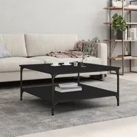 Tavolino da Salotto Nero 80x80x40 cm in Legno Multistratocod mxl 118854