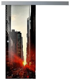 Anta per porta scorrevole Urban in vetro multicolore L 96 x H 215 cm spessore 8 mm, apertura destra