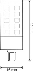 Lampadina LED G4/3W/12V 6500K