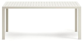 Kave Home - Tavolo da esterno Culip in alluminio finitura bianca 180 x 90 cm