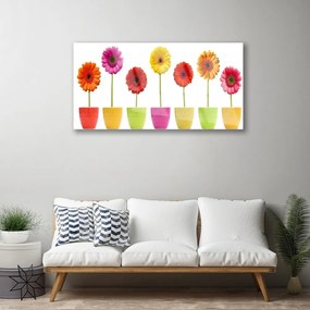 Quadro di vetro Fiori Pianta naturale 100x50 cm