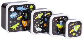 A Little Lovely Company - set di quattro scatole merenda - spazio