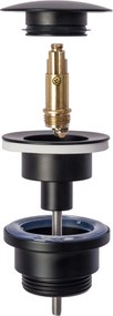 Tappo per lavabo universale klik-klak Rea Old Black