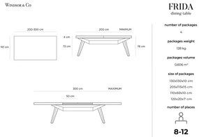 Tavolo da pranzo pieghevole Frida - Windsor &amp; Co Sofas