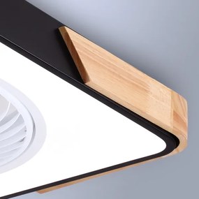 Brilagi-LED Lampada dimmerabile con ventilatore LED 30W 230V 3000-6500K nero/rov