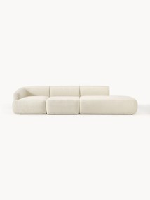 Chaise longue componibile 4 posti in teddy Sofia