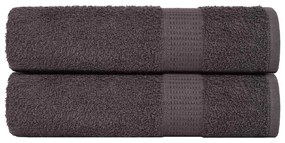 Asciugamani 2 Pz Antracite 50x100 Cm 360 G/m² 100% Cotone /