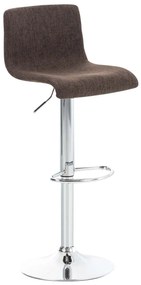 Sgabello Bar Hoover Stoff - Eleganza Regolabile / Braun