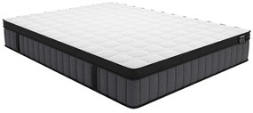 Materasso 140 x 190 cm ibrido molle insacchettate 7 zone e memory foam rinfrescante sp. 25 cm - TOLCA di YSMÉE