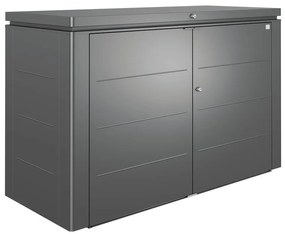 Baule BIOHORT HIGHBOARD 200 in acciaio grigio scuro L 200 x H 127 x P 84 cm