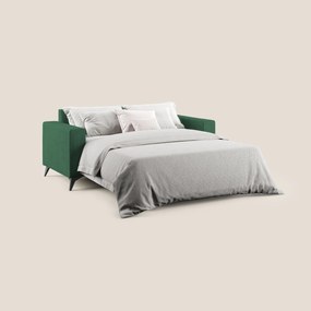 Pegaso divano letto con poggiatesta reclinabili e rivestimento T02 verde