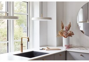 Apparecchio a sospensione dimmerabile LED crema con paralume in metallo ø 43 cm Asteria Plus Medium - UMAGE