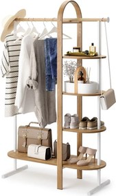 Set da corridoio in legno naturale di eucalipto bianco Bellwood - Umbra