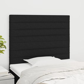 Testiera 2 Pz Nera 80x5x78/88 Cm İn Tessuto /