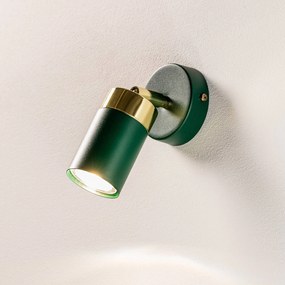 Eko-Light Faretto da parete Joker, verde/oro, 1 luce