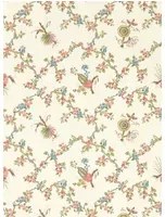 Sanderson Carta da parati Trelliage - Raspberry/ Stone