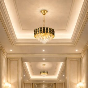 Brilagi - Lampadario a catena CRISTAL 5xE14/40W/230V Ø 38 cm