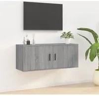 Mobile Porta TV a Parete grigio sonoma 100x34,5x40 cm 816638