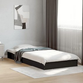 Giroletto nero 90x200 cm in legno multistrato