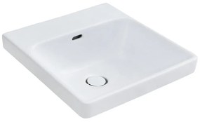 Lavabo a incasso rettangolare vasca centrale Remix L 42.3 x H 19.4 x P 46.7 cm in ceramica bianco lucido