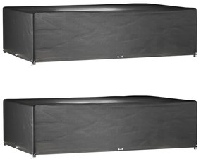 Copri Mobili Giardino 2pz 16 Occhielli 325x205x90cm Rettangolo /