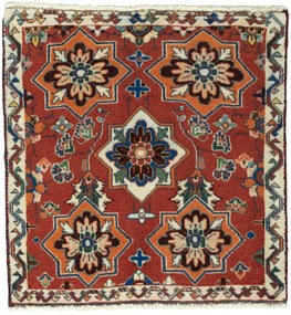 Shiraz Tappeto 60 x 60 Rosso (Iran) Annodato A Mano