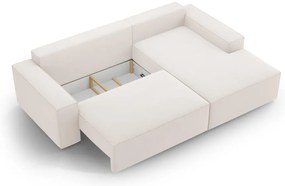 Divano letto angolare beige (angolo destro) Jodie - Micadoni Home