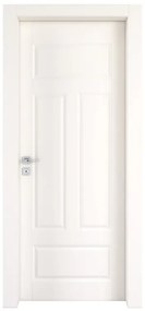 Porta battente Coconut Groove bianco L 60 x H 210 cm destra