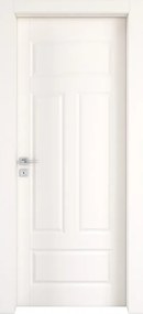 Porta interna a battente Coconut Groove in MDF colore bianco, L 80 x H 210 cm, apertura a destra