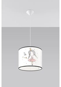Sollux SL.1414 - Lampadario a sospensione per bambini PRINCESS 1xE27/15W/230V diametro 30 cm