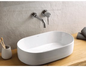 Lavabo D'Appoggio 53x31,5 Cm Karag Bianco Lucido