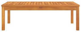 Tavolino da caffè 100x50x33 cm in legno massello di acacia