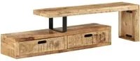 Supporto TV in Legno Massello di Mango 351779