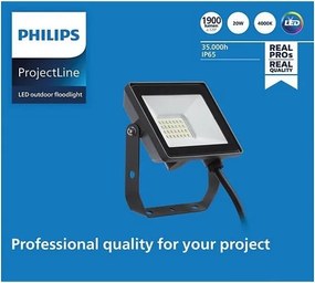 Philips - Proiettore LED da esterno PROJECTLINE LED/20W/230V IP65 4000K